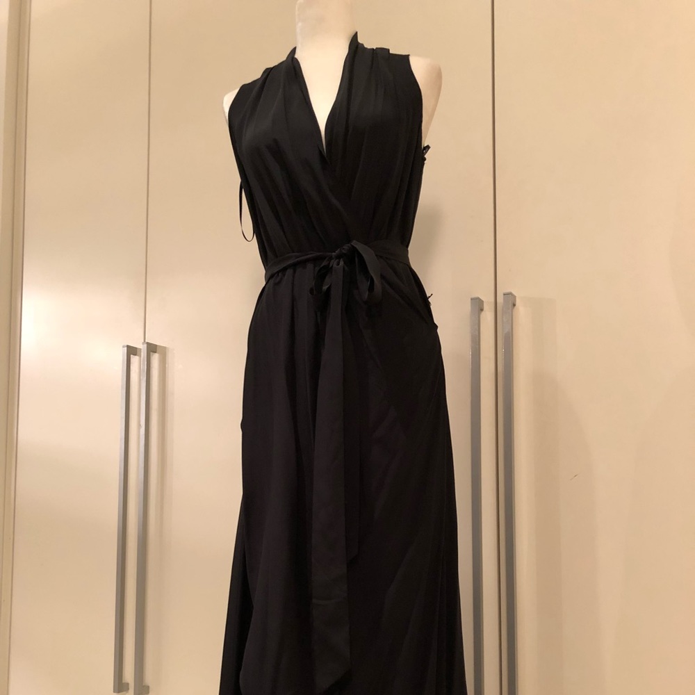 Rachel Zoe wrap silk evening gown